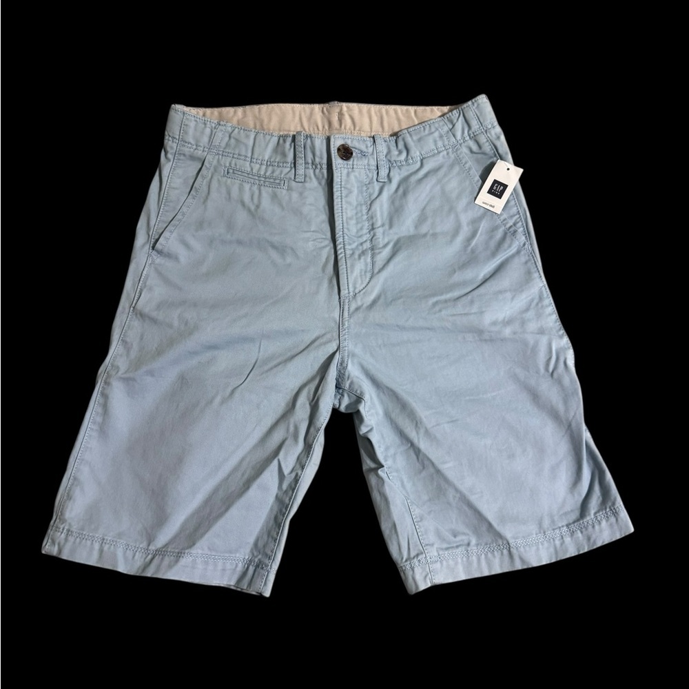 GAP kids Sky Blue Flat Front Shorts